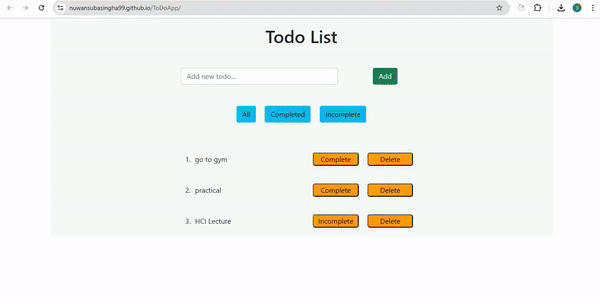 To-Do Application preview